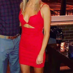 Hello Molly red mini dress